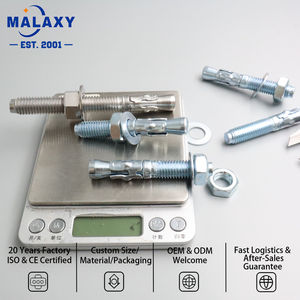 MALAXY - Anclajes de inserción específicos para elevadores, tornillos de pared tipo Tiger de alta resistencia, pernos metálicos galvanizados extraíbles y engrosados M6-M20 - Product Image 1