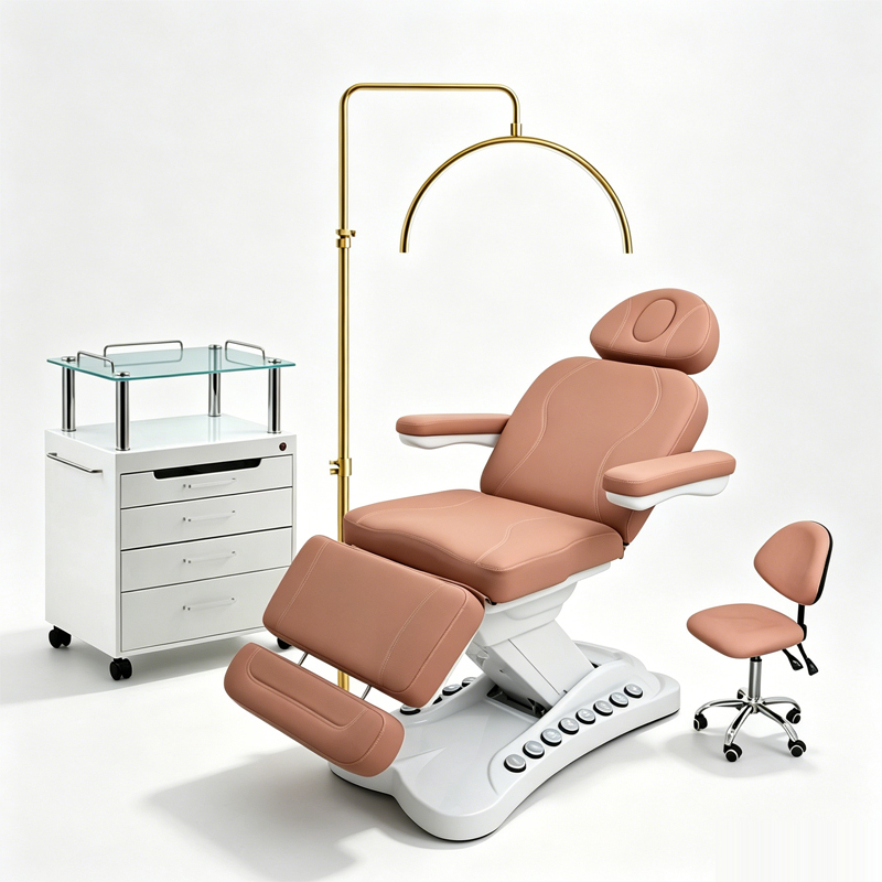 Electric Beauty Bed + Beauty Lamp + Stool + Trolley