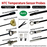 Sonde de température thermistance NTC 5K/10K/100K B3435/B3950 Conforme RoHS Montage fileté/magnétique/en surface pour contrôle de température