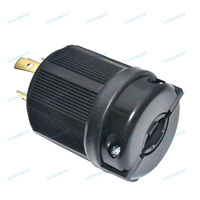 Prise et connecteur à verrouillage par torsion NEMA L14-30R & L14-30P, adaptateur de prise à verrouillage pour générateur 30 ampères 125/250V 3 pôles 4 fils avec mise à la terre