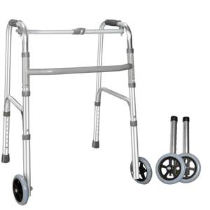 Andador de Aleación de Aluminio con Ruedas y Altura Ajustable para Ayuda a la Movilidad de Personas Mayores - Product Image 1