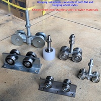 Rail de suspension C30 en fer galvanisé pour porte coulissante d'usine, roulement à billes en acier inoxydable C50 pour porte coulissante, câble de porte coulissante Foshan