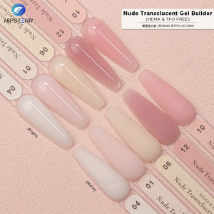 Nude Translucent Gel Builder HEMA & TPO Free Colored Pink <b>Nail</b> Extension Gel Low Heat Builder <b>Nail</b> Construction Gel Custom - Product Image 2