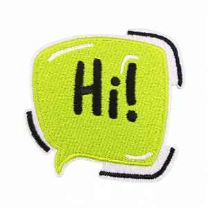 Patch brodé créatif thermocollant motif dessin animé Hello English pour sacs et vêtements - Product Image 5