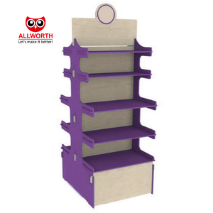 Adjustable <strong>Middle</strong> <strong>Duty</strong> Groceries Candy Snack Goods Hanging Wooden Display <strong>Rack</strong> - Product Image 1