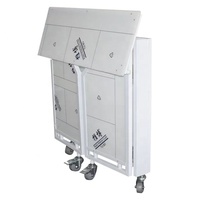 Cabine de DJ en alliage d'aluminium Table de DJ portable à hauteur réglable pour la scène, la musique, les événements, les concerts et les boîtes de nuit.