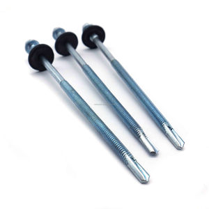 Tornillos Autoperforantes de Acero Galvanizado Métrico, Cabeza Avellanada, Rosca Doble con Arandela de EPDM para Paneles Sándwich - Product Image 2