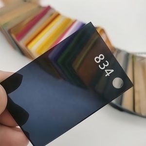 Feuille d'acrylique noire semi-transparente découpable au laser, surface semi-<span class=keywords><strong>opaque</strong></span>, découpe CNC personnalisée, feuille de plexiglas noir fumé - Product Image 2