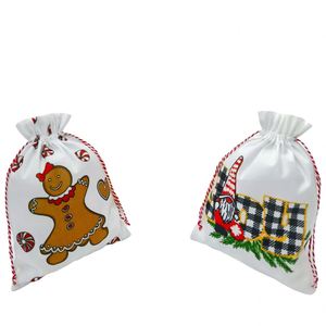 <b>Christmas</b> Pattern Drawstring <b>Gift</b> <b>Bag</b> Party Holiday <b>Gift</b> Pouch - Product Image 1