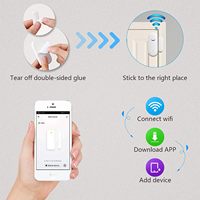 ANGUS WiFi sans fil Porte Fenêtre Capteur Alarme Smart Home Security Système d'alarme Notification gratuite APP Google Home Siri Compatible