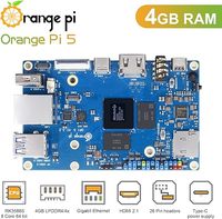 AISmartlink Waveshare Orange Pi 5 Rockchip RK3588S 8 Core 64 Bit Single Board, Frekuensi 2.4GHz Sistem Operasi Orange Pi Open Source