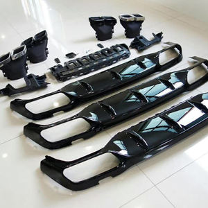 Premium-Qualität AMG Diffusor E63 Hecklippe mit Auspuffrohren für Mercedes Benz E-Klasse W213 Vor 2016-2020 Sport - Product Image 5