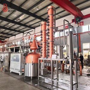 Unité de distillation Boben 1000l en acier inoxydable et cuivre, distillateur d'alcool commercial avec colonne pour gin, rhum, vodka, spiritueux 1000 - Product Image 6