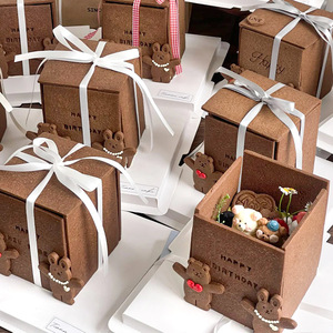 Cookie Box Cake Square Handmade Valentine'S Day Dessert Ornament - Product Image 4