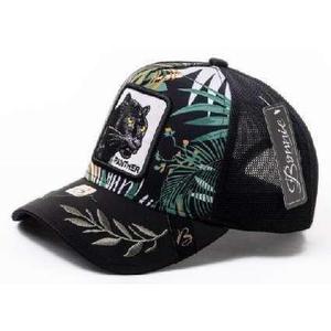Gorra Trucker Btrnic de Malla Ajustable Unisex Estilo Urbano con Diseño de Pantera Bordado para Primavera Verano - Product Image 1