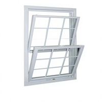 Fenêtre à double battant en PU, fabrication sur mesure, fournisseur, étanche, coupe-vent, résistante au feu, 4 niveaux, EPDM, design de bureau, anti-ouragan