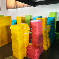 Tabla de Cortar Comercial Reversible, Estándar, Multicolor, Rectangular y Redonda, de Plástico, para Hotel y Restaurante