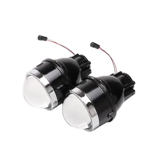 RR Car Fog Light Projector 3 Inch Bi-Xenon Fog Lamp HID Projector Lens With H11 D2H HID Xenon Bulb