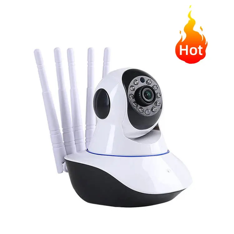 Alta calidad visión nocturna interior inalámbrico WIFI seguridad en el hogar vigilancia CCTV cámara de red IP con tarjeta SD