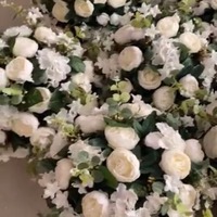 Boule de fleurs artificielles en soie pour mariage, grande boule de fleurs pour décoration de mariage, vente en gros, grande boule de fleurs pour centre de table de mariage