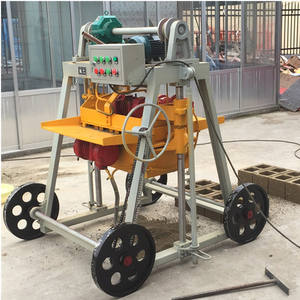 Blok pembuat dinding beton berongga portabel, mesin pembuat Blok 6 inci untuk konstruksi rumah - Product Image 5