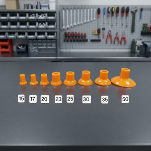 Kit d'outils de rodage de soupapes à ventouse en plastique orange de haute qualité, 8 pièces, différentes tailles : 15, 17, 20, 23, 25, 30, 3 - Product Image 2
