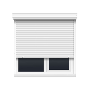 Portes de sécurité modernes automatiques en alliage d'aluminium avec <span class=keywords><strong>volet</strong></span> <span class=keywords><strong>roulant</strong></span>, écran en fibre de verre, protection verticale contre les ouragans et isolation thermique - Product Image 1