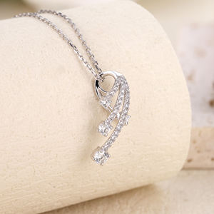 18K oro auténtico diamante redondo hecho a mano de lujo de alta calidad colgante joyería para mujeres diseño Irregular hermoso para aniversario - Product Image 5