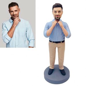 Poupées bobblehead personnalisées artisanales, idéales pour les cadeaux spéciaux, les mariages joyeux et les événements sportifs passionnants - Product Image 4