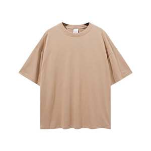 T-shirt oversize pour hommes personnalisé imprimé logo en coton mélangé T-shirt grande taille T-shirts grands et grands T-shirt coupe ample - Product Image 4