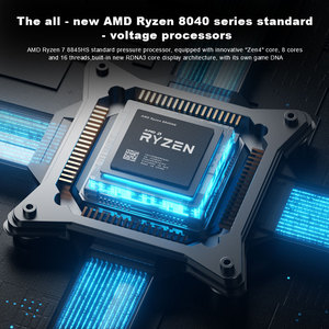 AMD Ryzen 7 7840HS 8845HS Win11 Pro Mini <span class=keywords><strong>PC</strong></span> Dual LAN 3x4K Pantalla 2 * M.2 DDR5 Potente Mini <span class=keywords><strong>PC</strong></span> para juegos - Product Image 4