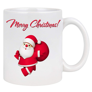 Peint à la main mignon en céramique noël père noël mère père noël tasse à la main café lait vacances cadeau tasse - Product Image 3