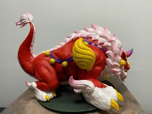 Statue <span class=keywords><strong>de</strong></span> lion porte-bonheur, sculpture <span class=keywords><strong>de</strong></span> lion gardien chinois en <span class=keywords><strong>fibre</strong></span> <span class=keywords><strong>de</strong></span> <span class=keywords><strong>verre</strong></span>, grande sculpture <span class=keywords><strong>de</strong></span> dessin animé pour l'extérieur, centre commercial, place publique - Product Image 5