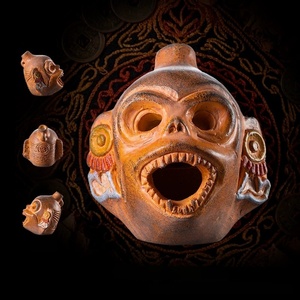 Silbato de Monstruo con Cara de Mono Fantasma Azteca de Pascua para Descompresión, Juguete de Broma, Artefacto Sonoro de Terror para Halloween - Product Image 6