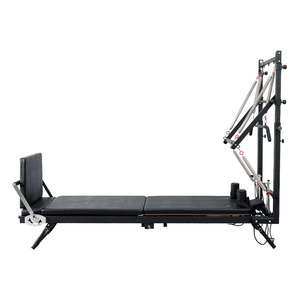 Lit de réformateur de <span class=keywords><strong>Pilates</strong></span> semi-surélevé en acier pliable durable avec tour et demi-trapèze portable pour les studios de <span class=keywords><strong>Pilates</strong></span> et <span class=keywords><strong>le</strong></span> <span class=keywords><strong>corps</strong></span> - Product Image 6