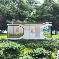Capsule spatiale intelligente personnalisable, mini-maison Airbnb avec mobilier, maison capsule spatiale