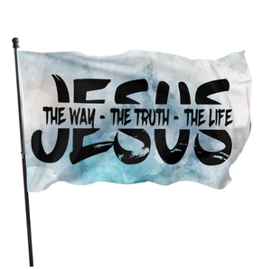 Spot Product Flags 3ft*5ft (90*150cm) Size Decorations Jesus Christ Religion Faith Face Flags Christian Flags - Product Image 1