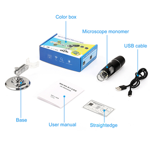 <span class=keywords><strong>Microscope</strong></span> <span class=keywords><strong>numérique</strong></span> sans fil 50X à 1000X de grossissement, caméra miniature portable Wi-Fi avec support, 8 lumières LED intégrées - Product Image 6