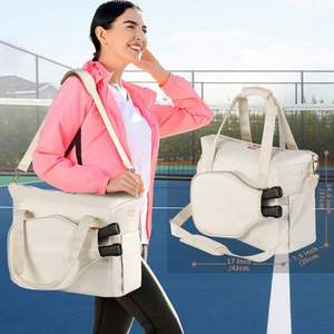 Échantillon gratuit, service OEM/ODM, sac fourre-tout multifonctionnel personnalisé de grande capacité pour femmes avec compartiment à chaussures, sac de pickleball - Product Image 6