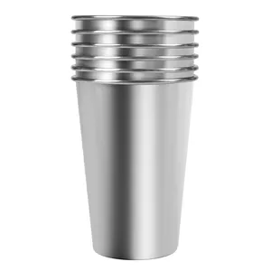 Gelas Minum Stainless Steel, Tumbler 12Oz Vakum Abu-abu Angsa Vodka