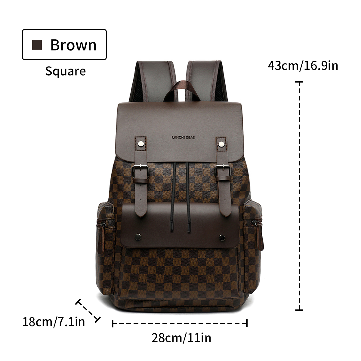 Brown Square grid