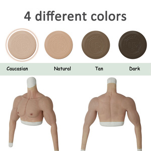 Silicone Artificielle Simulation Pectoralis Cosplay Muscle Costume <span class=keywords><strong>Faux</strong></span> <span class=keywords><strong>Ventre</strong></span> Muscle Hommes Poitrine Crossdresser Macho Réaliste - Product Image 6