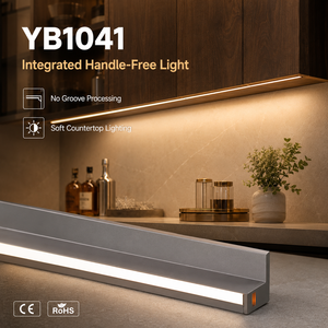 Sistema di Illuminazione Moderno Senza Maniglie <span class=keywords><strong>per</strong></span> Armadietti, Profilo <span class=keywords><strong>LED</strong></span> in Alluminio <span class=keywords><strong>per</strong></span> Cucina e Dispensa YB1041-21 - Product Image 1