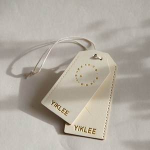 Tùy chỉnh logo dập nổi bé Quần áo may mặc Nhãn Cao Cấp May Mặc may mặc nhãn kết cấu giấy treo tag - Product Image 3