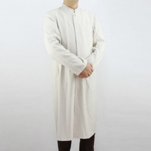 Abaya holgada con cuello alto, antiestática y transpirable, estilo étnico para hombre, para uso diario. - Product Image 1