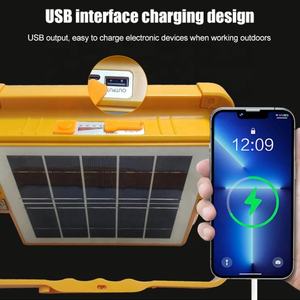 Shingel şarj edilebilir lamba 200W 1000W uzun ömürlü 6000mA pil kapasitesi taşınabilir el güneş LED projektör acil ışık - Product Image 4