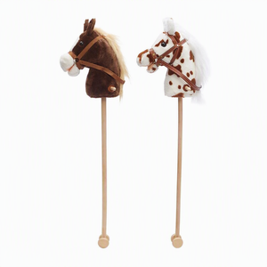 <span class=keywords><strong>Cavallo</strong></span> a Dondolo per Bambini, Giocattolo in Peluche con Bastone in Legno per Divertimento Fai-da-Te - Product Image 5