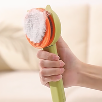 Brosse double face multifonctionnelle écologique en plastique pour enlever les poils d'animaux (chats, chiens, petits animaux) et nettoyer les tapis