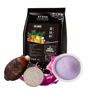 Poudre de thé glacé au taro, extrait de fruits, poudre de boisson instantanée avec saveurs de bubble tea pour les boissons au thé au lait, saveurs en poudre instantanées - Product Image 2