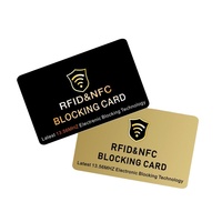Carte anti-RFID en gros, carte anti-vol, carte anti-NFC, bloqueur de signal pour la protection des cartes de crédit